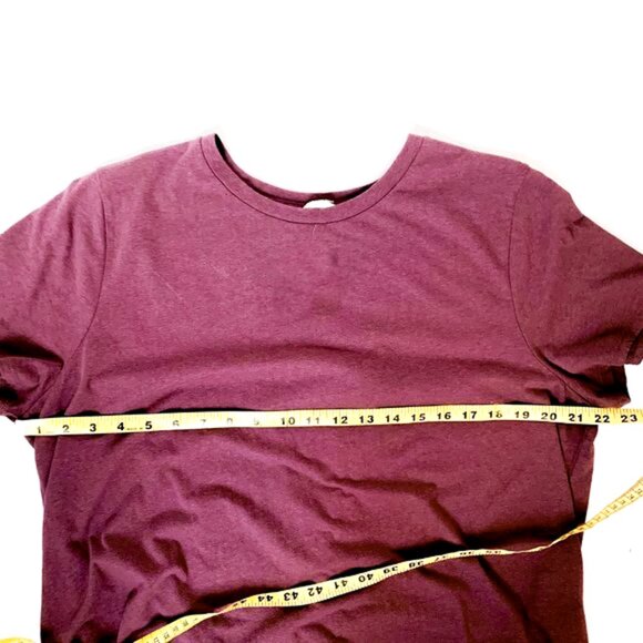 NWOT madewell knot back tee manor purple color - Picture 3 of 5